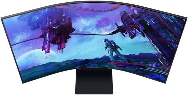 Alt view image 4 of 19 - Samsung 55" Odyssey Ark 2nd Gen. 4K UHD 165Hz 1ms Quantum Mini-LED Curved Gaming Screen LS55CG970NNXGO