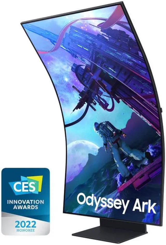 Alt view image 13 of 19 - Samsung 55" Odyssey Ark 2nd Gen. 4K UHD 165Hz 1ms Quantum Mini-LED Curved Gaming Screen LS55CG970NNXGO