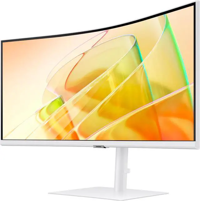 Alt view image 6 of 15 - Samsung 34" ViewFinity S6 UWQHD 100Hz 2K AMD FreeSync HDR10 Curved Monitor with Thunderbolt 4 and Built-in Speakers