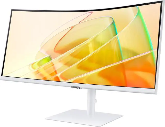 Alt view image 4 of 15 - Samsung 34" ViewFinity S6 UWQHD 100Hz 2K AMD FreeSync HDR10 Curved Monitor with Thunderbolt 4 and Built-in Speakers
