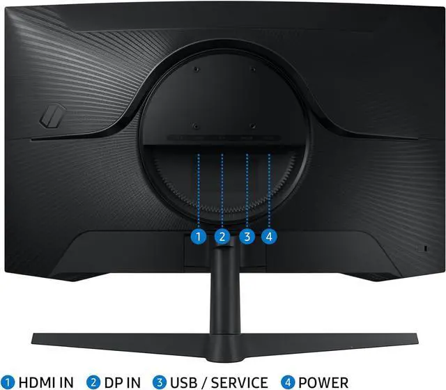 Alt view image 8 of 8 - SAMSUNG 27-Inch Odyssey G55C Series QHD 1000R Curved Gaming Monitor, 1ms(MPRT), HDR10, 165Hz, AMD Radeon FreeSync, Eye Care, LS27CG552ENXZA