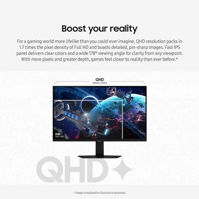 Alt view image 4 of 14 - SAMSUNG Odyssey G5 32" 180 Hz Fast IPS QHD FreeSync (AMD Adaptive Sync) 2560 x 1440 (2K) sRGB 99% Gaming Monitor w/ Height, Pivot, Swivel, Tilt Adjustable stand LS32DG502ENXZA
