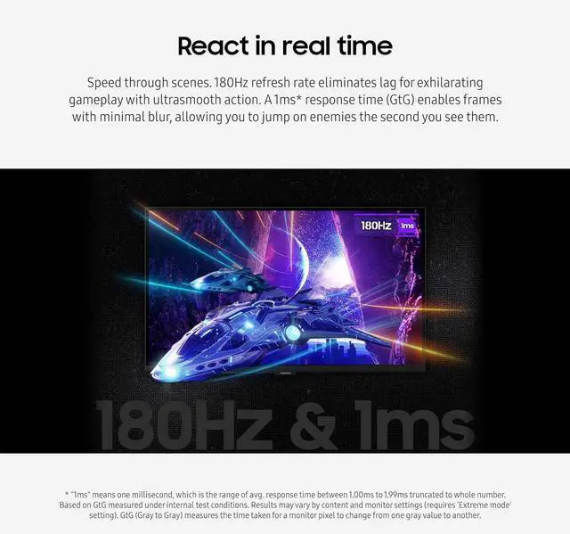 Alt view image 3 of 14 - SAMSUNG Odyssey G5 32" 180 Hz Fast IPS QHD FreeSync (AMD Adaptive Sync) 2560 x 1440 (2K) sRGB 99% Gaming Monitor w/ Height, Pivot, Swivel, Tilt Adjustable stand LS32DG502ENXZA