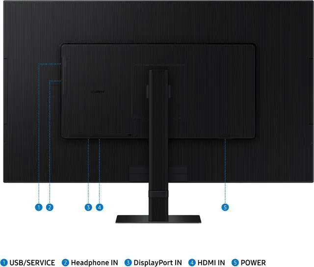Alt view image 4 of 12 - Samsung 27" ViewFinity S7 (S70D) 4K UHD HDR10 High Resolution Monitor - LS27D702EANXGO