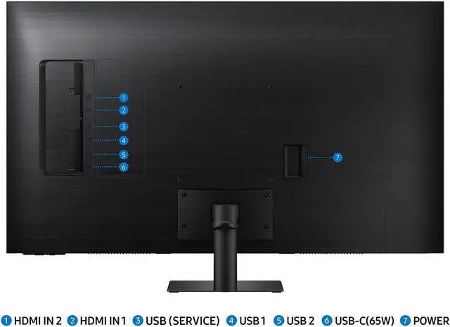 Alt view image 13 of 13 - Samsung 43" Smart Monitor M7 (M70D) 4K UHD with Streaming TV, Speakers and USB-C - Black - LS43DM702UNXGO