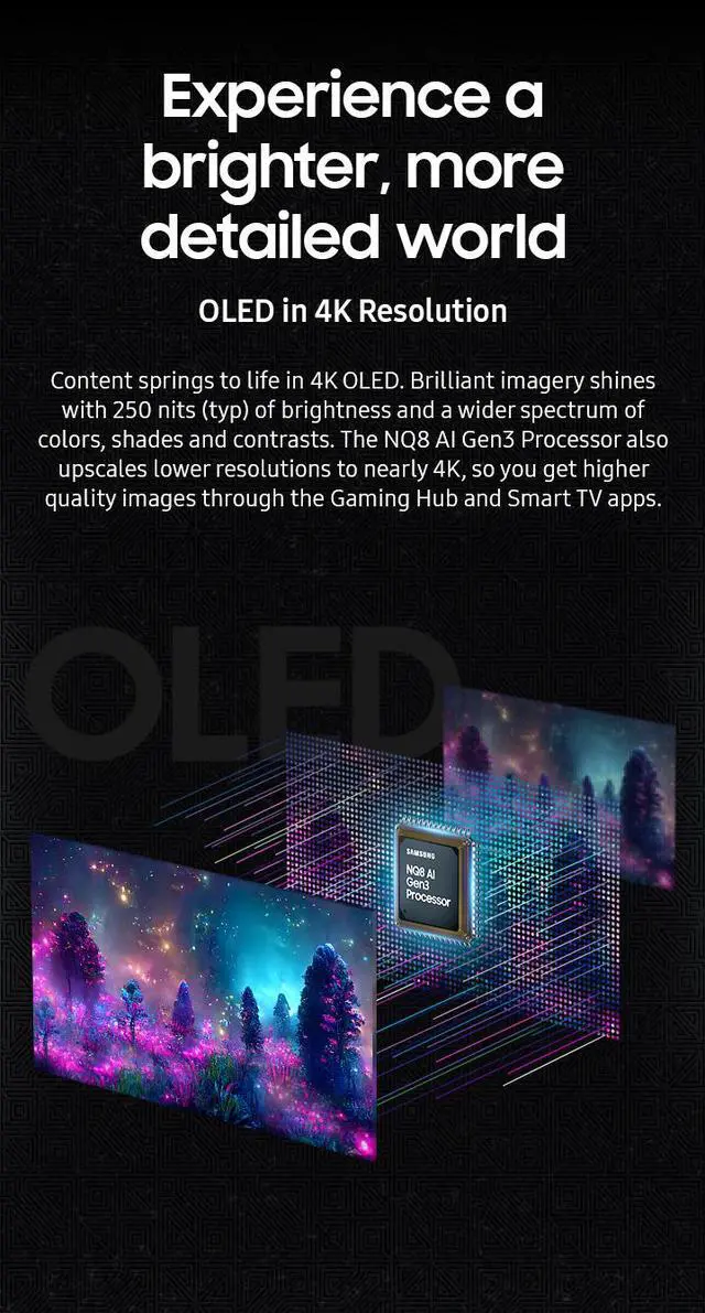 Alt view image 18 of 18 - Samsung 32" Odyssey G8 OLED 4K UHD 240Hz 0.03ms Smart Gaming Monitor Glare Free, G-Sync compatible with Sleek Metal Design -  LS32DG802SNXZA