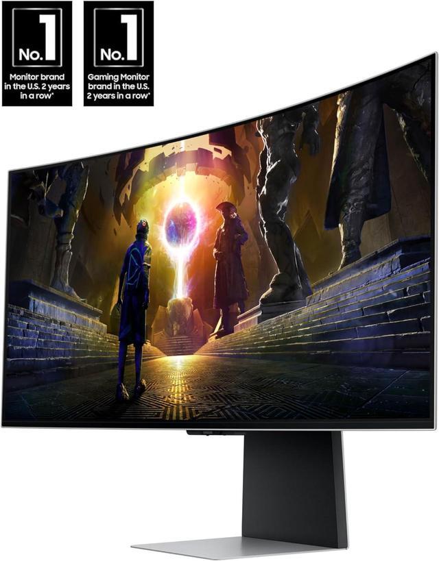 Alt view image 2 of 12 - SAMSUNG 34" 175 Hz OLED UWQHD Gaming Monitors FreeSync Premium Pro & G-Sync Compatible DCI Coverage 99% LS34DG856SNXZA