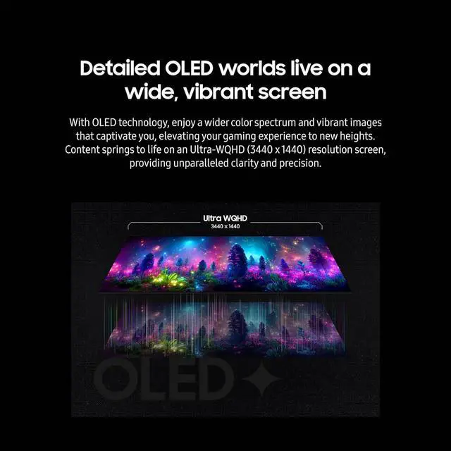 Alt view image 8 of 12 - SAMSUNG 34" 175 Hz OLED UWQHD Gaming Monitors FreeSync Premium Pro & G-Sync Compatible DCI Coverage 99% LS34DG856SNXZA