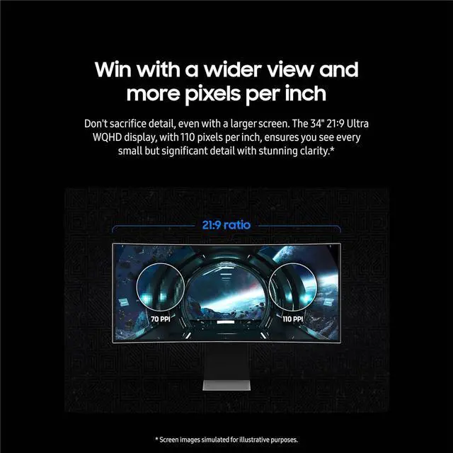 Alt view image 10 of 12 - SAMSUNG 34" 175 Hz OLED UWQHD Gaming Monitors FreeSync Premium Pro & G-Sync Compatible DCI Coverage 99% LS34DG856SNXZA