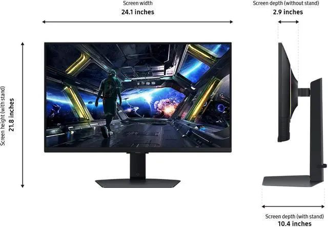 Alt view image 4 of 10 - Samsung 27" Odyssey G7 (G70D) 4K UHD IPS 144Hz 1ms(GtG) Smart Gaming Monitor - LS27DG702ENXZA
