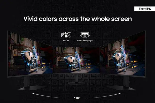Alt view image 8 of 10 - Samsung 27" Odyssey G7 (G70D) 4K UHD IPS 144Hz 1ms(GtG) Smart Gaming Monitor - LS27DG702ENXZA