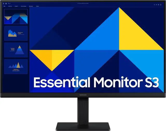 Alt view image 3 of 13 - SAMSUNG 24" 100 Hz IPS FHD Monitor 5 ms Flat Panel S30GD LS24D300GANXZA