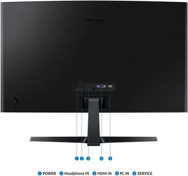 Alt view image 8 of 9 - Samsung 27" S3 (S36GD) FHD 100Hz Curved Monitor LS27D368GANXZA