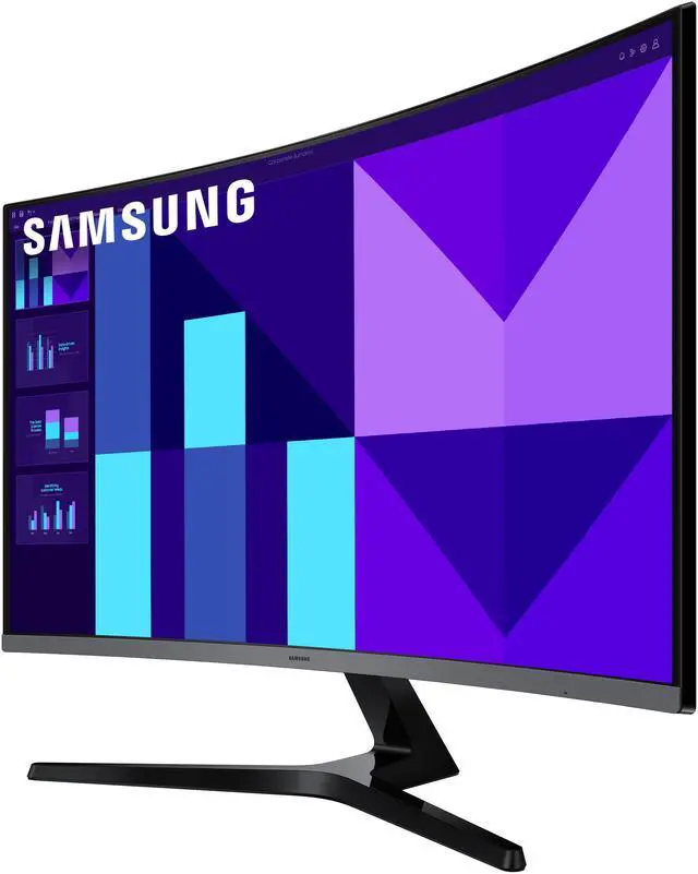 Alt view image 4 of 13 - SAMSUNG S3 32" Full HD 100Hz Built-in Speaker Curved Computer Monitor LS32D396GANXZA
