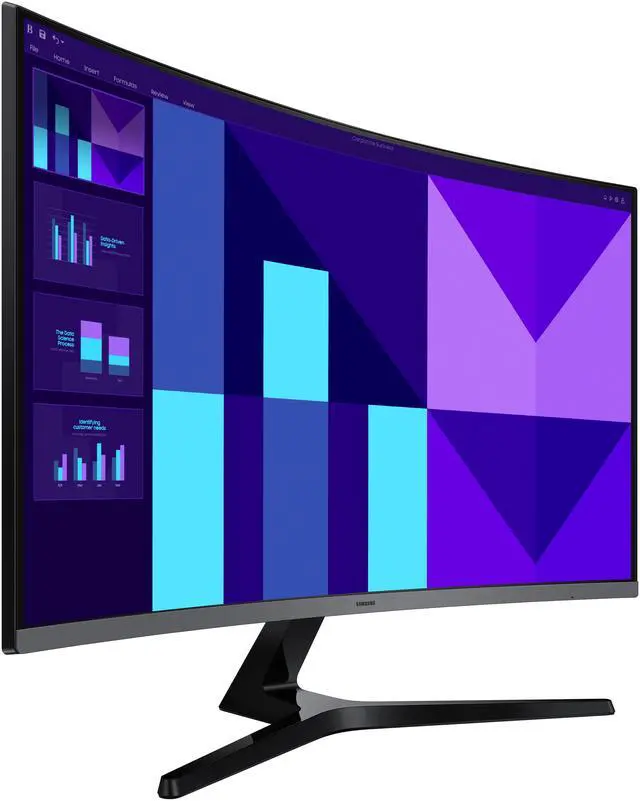 Alt view image 5 of 13 - SAMSUNG S3 32" Full HD 100Hz Built-in Speaker Curved Computer Monitor LS32D396GANXZA