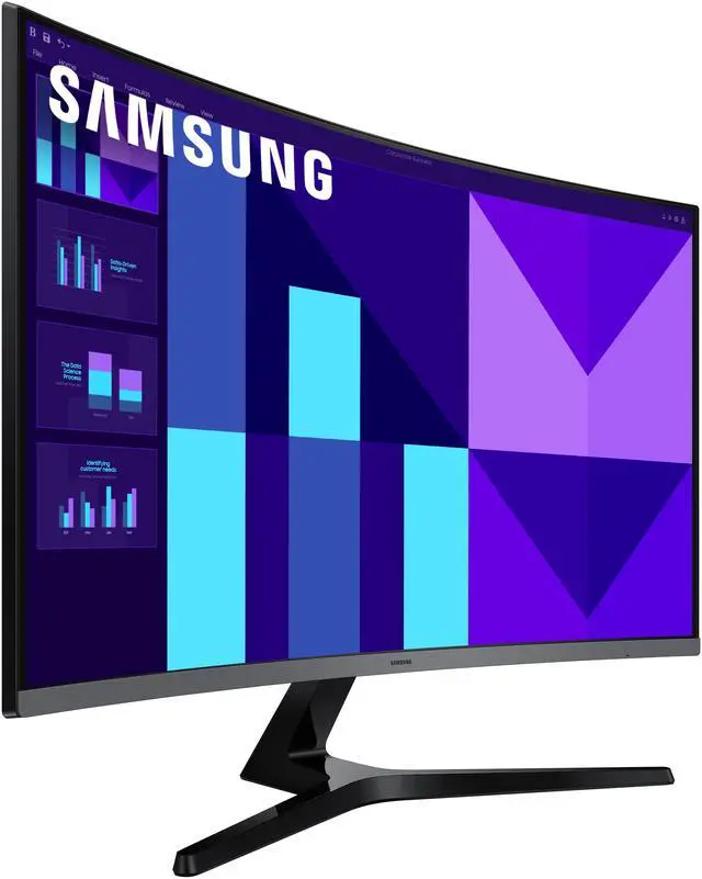 Alt view image 6 of 13 - SAMSUNG S3 32" Full HD 100Hz Built-in Speaker Curved Computer Monitor LS32D396GANXZA