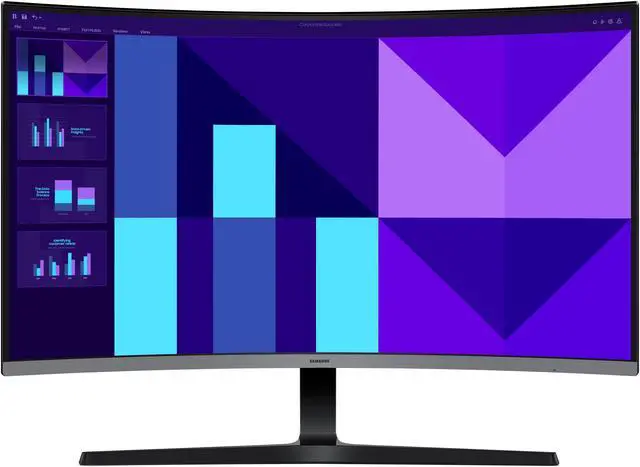 Alt view image 2 of 13 - SAMSUNG S3 32" Full HD 100Hz Built-in Speaker Curved Computer Monitor LS32D396GANXZA