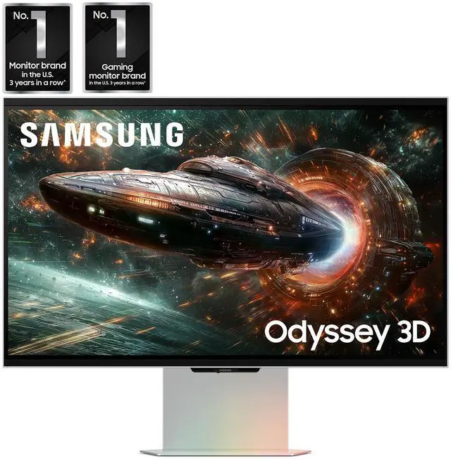 Alt view image 3 of 15 - Samsung 27" Odyssey 3D G90XF 4K 165Hz Gaming Monitor
