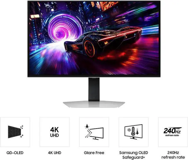 Alt view image 2 of 19 - SAMSUNG 27" Odyssey OLED G8 G81SF 4K 240Hz Gaming Monitor