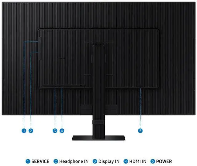 Alt view image 5 of 11 - SAMSUNG 32" ViewFinity S7 (S70D) 4K UHD IPS HDR10 High Resolution Monitor with Speakers- LS32D708EBNXGO