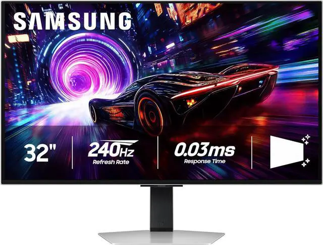 Main image of Samsung 32" Odyssey OLED G8 G81SFGaming Monitor UHD 4K 240Hz,LS32FG810SNXZA, Silver