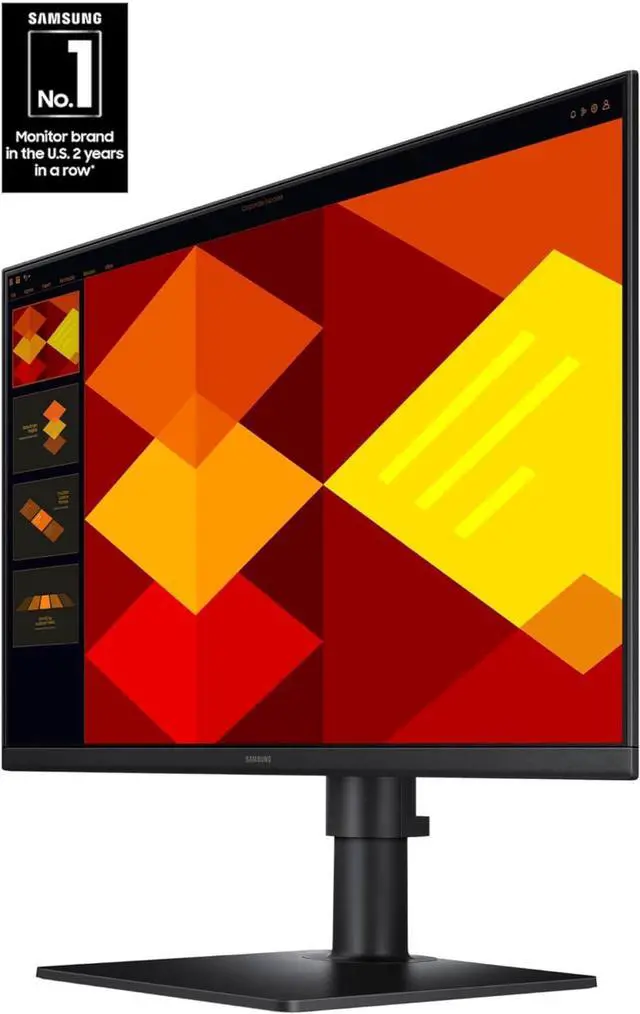 Alt view image 2 of 10 - SAMSUNG 24” (S40GD) Borderless Business Monitor with IPS Panel, 100Hz Refresh Rate, Eye Saver Mode, Ergonomic Design, Game Picture Mode, LS24D402GANXGO