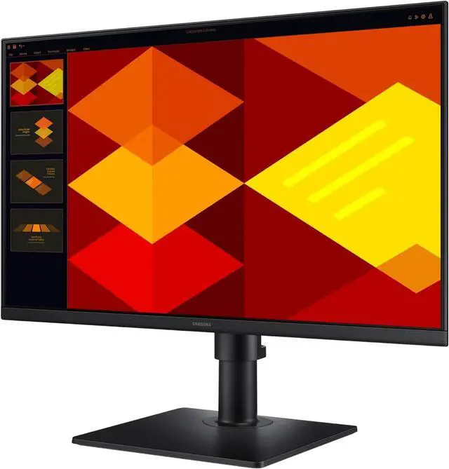 Alt view image 6 of 10 - SAMSUNG 24” (S40GD) Borderless Business Monitor with IPS Panel, 100Hz Refresh Rate, Eye Saver Mode, Ergonomic Design, Game Picture Mode, LS24D402GANXGO
