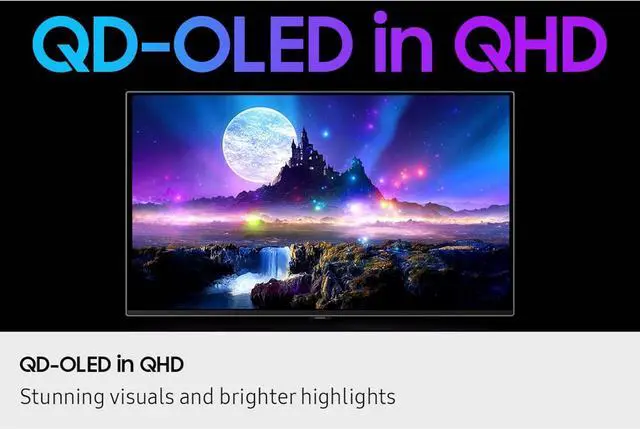 Alt view image 7 of 17 - SAMSUNG 27" Odyssey QD-OLED G6 (G60SF) QHD Max 500Hz Gaming Monitor 0.03ms FreeSync Premium & G-Sync Compatible 99% (CIE1976)