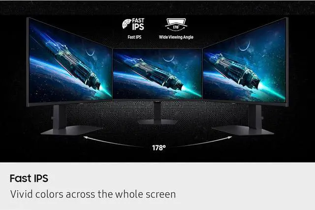 Alt view image 7 of 16 - SAMSUNG 27” Odyssey G6 G60F QHD Resolution Gaming Monitor, 350Hz Refresh Rate, Fast IPS Panel, VESA DisplayHDR™ 400, NVIDIA G-Sync Compatible, AMD FreeSync™ Premium, Ergonomic Stand, LS27FG60DENXZA