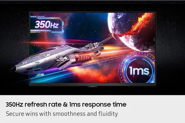 Alt view image 8 of 16 - SAMSUNG 27” Odyssey G6 G60F QHD Resolution Gaming Monitor, 350Hz Refresh Rate, Fast IPS Panel, VESA DisplayHDR™ 400, NVIDIA G-Sync Compatible, AMD FreeSync™ Premium, Ergonomic Stand, LS27FG60DENXZA