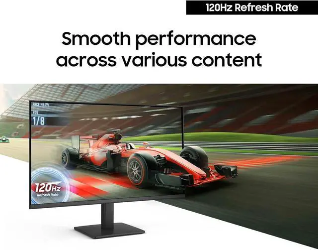 Alt view image 6 of 12 - Samsung 24" S3 (S32GF) FHD High Resolution 120Hz Monitor with IPS Panel, Flicker Free, Eye Saver Mode, LS24F320GANXZA, 2025