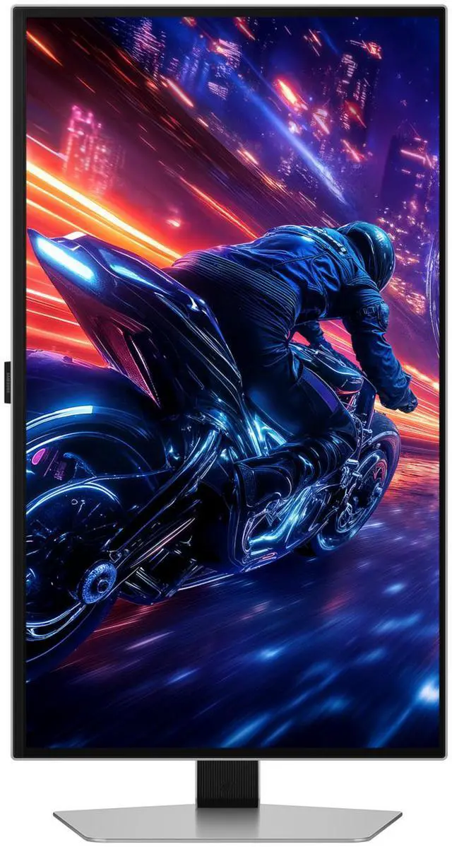 Alt view image 8 of 9 - Samsung Odyssey G6 27" WQHD 500Hz 0.03ms GTG OLED FreeSync Gaming Monitor (LS27FG600SNXZA) - Silver