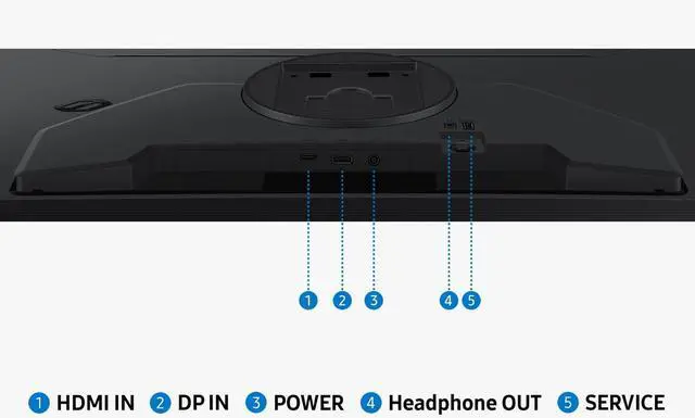 Alt view image 13 of 18 - SAMSUNG 32"Odyssey G5 G50F QHD Fast IPS 180Hz G-Sync Compatible Gaming Monitor,1ms, HDR10, Ergonomic Stand, tilts, LS32FG502ENXZA
