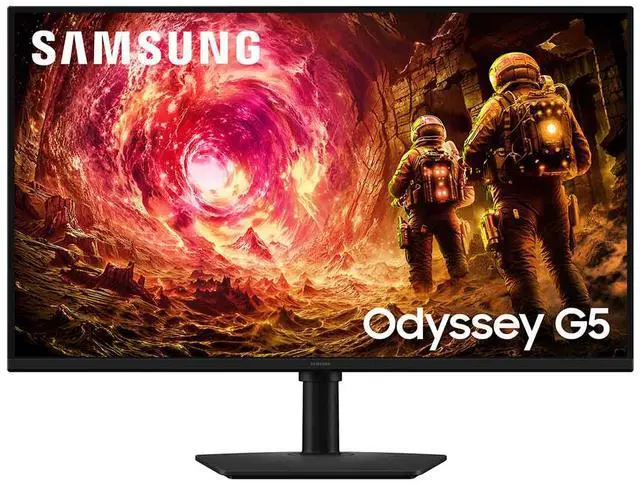 Alt view image 2 of 18 - SAMSUNG 32"Odyssey G5 G50F QHD Fast IPS 180Hz G-Sync Compatible Gaming Monitor,1ms, HDR10, Ergonomic Stand, tilts, LS32FG502ENXZA