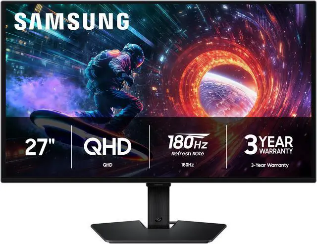Main image of Samsung Odyssey G50SF 27" QHD 2K 1440P 180Hz NVIDIA G-Sync Compatible 0.03ms HDR10 OLED Gaming Computer Monitor with Height Adjustable, Swivel, Pivot & Tilt Stand LS27FG500SNXZA