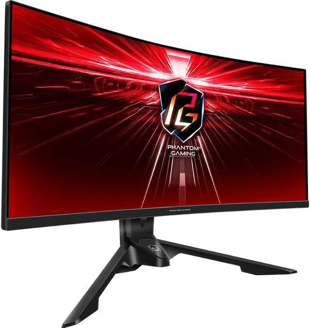 Alt view image 5 of 10 - ASRock Phantom PG34WQ15R3A 34" WQHD 3440 x 1440 (2K) 165 Hz (144Hz and higher) Wi-Fi Antenna FreeSync Premium (AMD Adaptive Sync) Built-in Speakers Curved Gaming Monitor