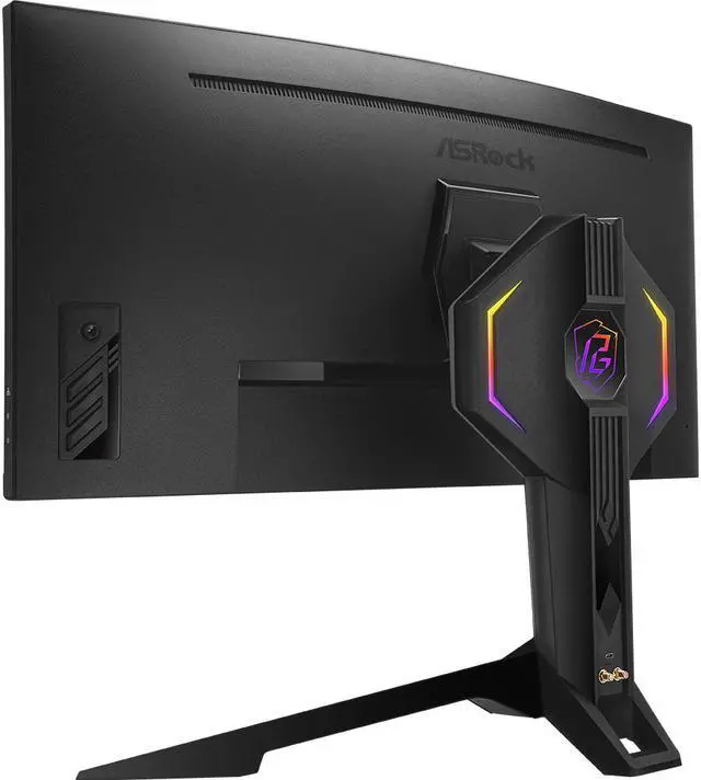 Alt view image 7 of 10 - ASRock Phantom PG34WQ15R3A 34" WQHD 3440 x 1440 (2K) 165 Hz (144Hz and higher) Wi-Fi Antenna FreeSync Premium (AMD Adaptive Sync) Built-in Speakers Curved Gaming Monitor