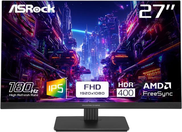 Main image of ASRock Phantom Gaming 27" 180 Hz IPS FHD Gaming Monitor FreeSync (AMD Adaptive Sync) 123% sRGB / 94% DCI-P3 PG27FFT1B