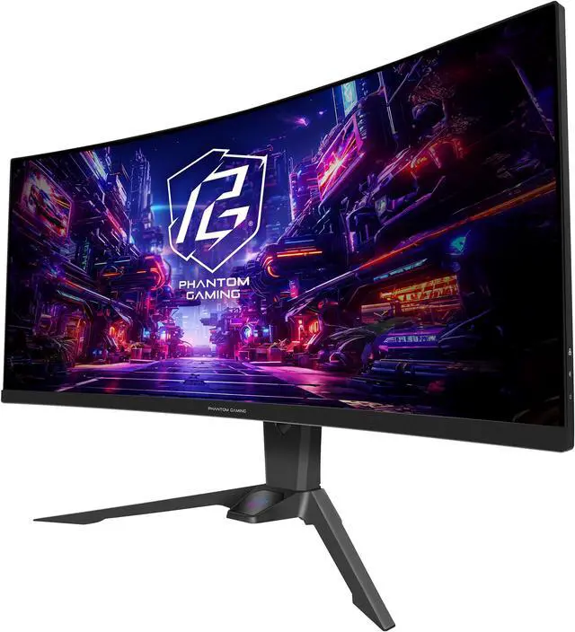 Alt view image 3 of 8 - ASRock Phantom Gaming 34" 180 Hz VA WQHD Gaming Monitor FreeSync Premium (AMD Adaptive Sync) 123% sRGB / 94% DCI-P3 PG34QRT2B