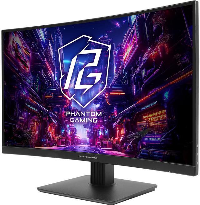 Alt view image 4 of 7 - ASRock Phantom Gaming 27" 180 Hz VA QHD Gaming Monitor FreeSync (AMD Adaptive Sync) 95% DCI-P3 / 132% sRGB PG27QRT1B