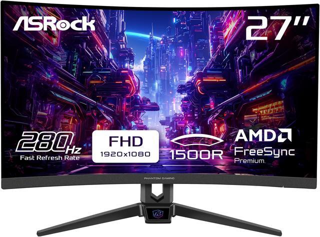 Main image of ASRock Phantom Gaming 27" 280 Hz VA FHD Gaming Monitor FreeSync Premium (AMD Adaptive Sync) 93% DCI-P3 / 127% sRGB PG27FRS1A