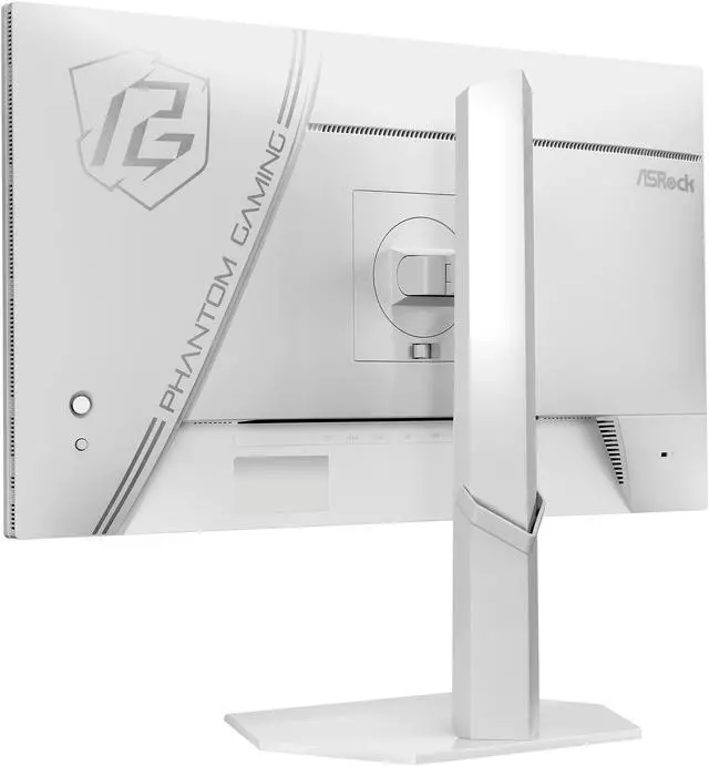 Alt view image 9 of 9 - ASRock Phantom Gaming 27 inch QHD 2K 1440P 240Hz AMD FreeSync Premium 0.03ms HDR10 OLED White Gaming Computer Monitor with Height Adjustable, Swivel, Pivot & Tilt Stand PGO27QSA-W
