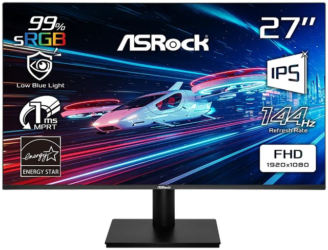 Main image of ASRock 27" 144Hz IPS FHD Gaming Monitor FreeSync (AMD Adaptive Sync) sRGB 99% Challenger Series CL27FFBE