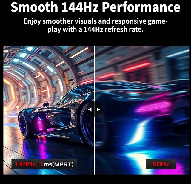 Alt view image 4 of 12 - ASRock 27" 144Hz IPS FHD Gaming Monitor FreeSync (AMD Adaptive Sync) sRGB 99% Challenger Series CL27FFBE