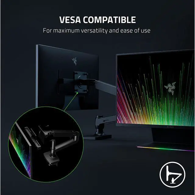 Alt view image 9 of 15 - Razer 27" 165 Hz IPS WQHD Gaming Monitor FreeSync Premium & G-Sync Compatible HDMI, DisplayPort, USB RZ39-03500100-R3U1