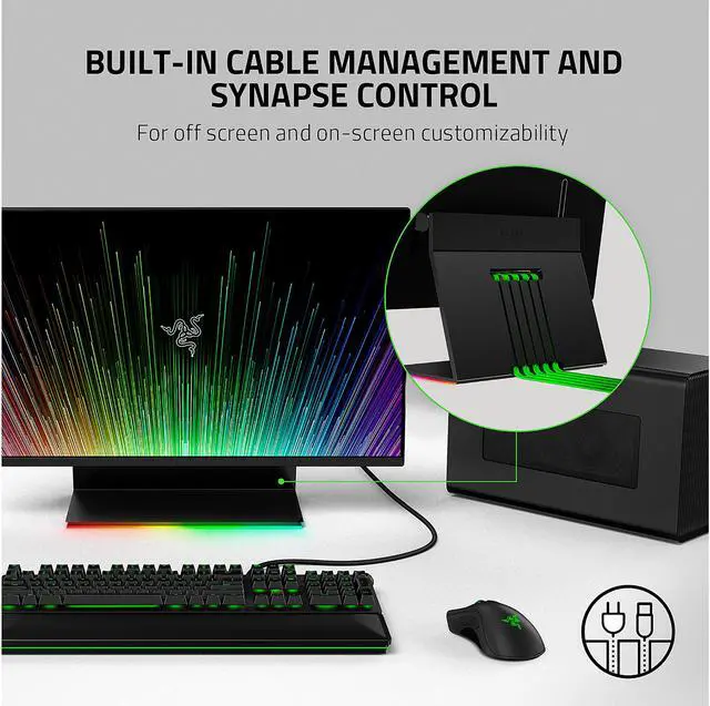 Alt view image 10 of 15 - Razer 27" 165 Hz IPS WQHD Gaming Monitor FreeSync Premium & G-Sync Compatible HDMI, DisplayPort, USB RZ39-03500100-R3U1