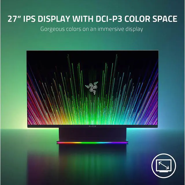 Alt view image 11 of 15 - Razer 27" 165 Hz IPS WQHD Gaming Monitor FreeSync Premium & G-Sync Compatible HDMI, DisplayPort, USB RZ39-03500100-R3U1