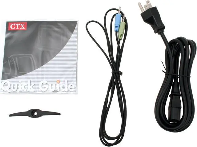 Alt view image 8 of 9 - CTX 17" Active Matrix, TFT LCD SXGA LCD Monitor 8 ms D-Sub S761A-1