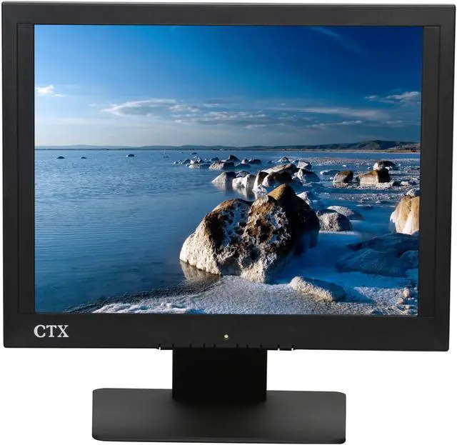Alt view image 2 of 9 - CTX PV5931TR Black 15" USB 5-wire Resistive Touchscreen Monitor 300 cd/m2 500:1 Built-in Speakers