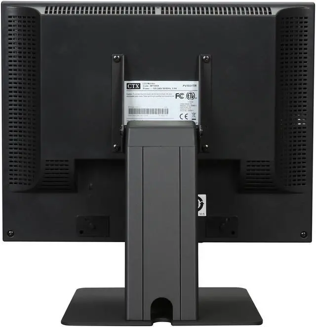 Alt view image 5 of 9 - CTX PV5931TR Black 15" USB 5-wire Resistive Touchscreen Monitor 300 cd/m2 500:1 Built-in Speakers